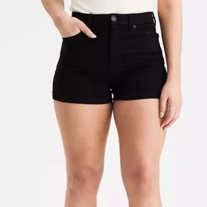 American Eagle Next Level Stretch Black Shorts
